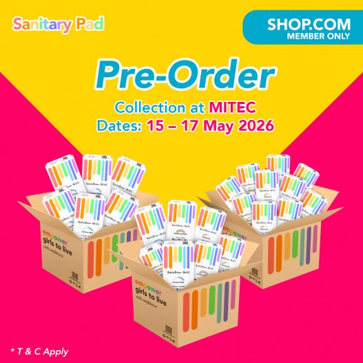 ShopCom Pre-Order (3 Sets Sanitary Pads) Collection at MITEC