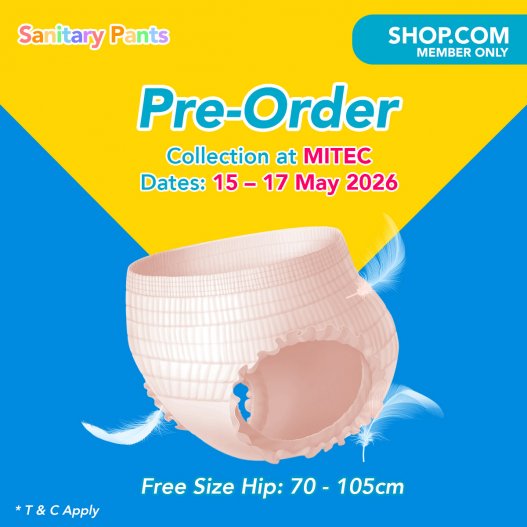 ShopCom Pre-Order (Free Size Sanitary Pants) Collection at MITEC