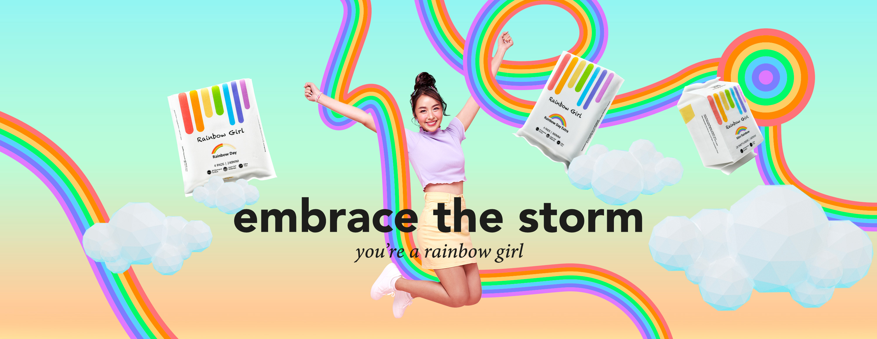 Rainbow Girl - embrace the storm