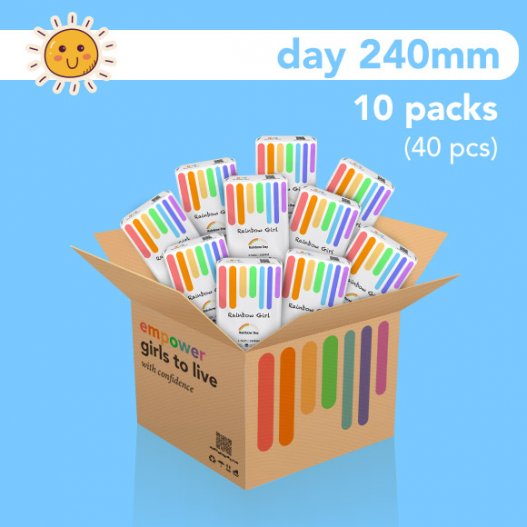 Rainbow Day Box (240mm) x 10 Packs 
