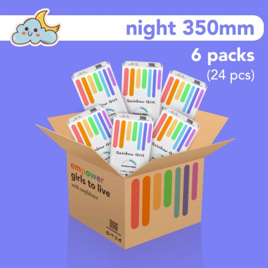 Rainbow Night Box (350mm) x 6 Packs 