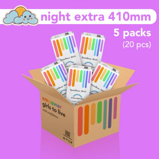 Rainbow Night Extra Box (410mm) x 5 Packs