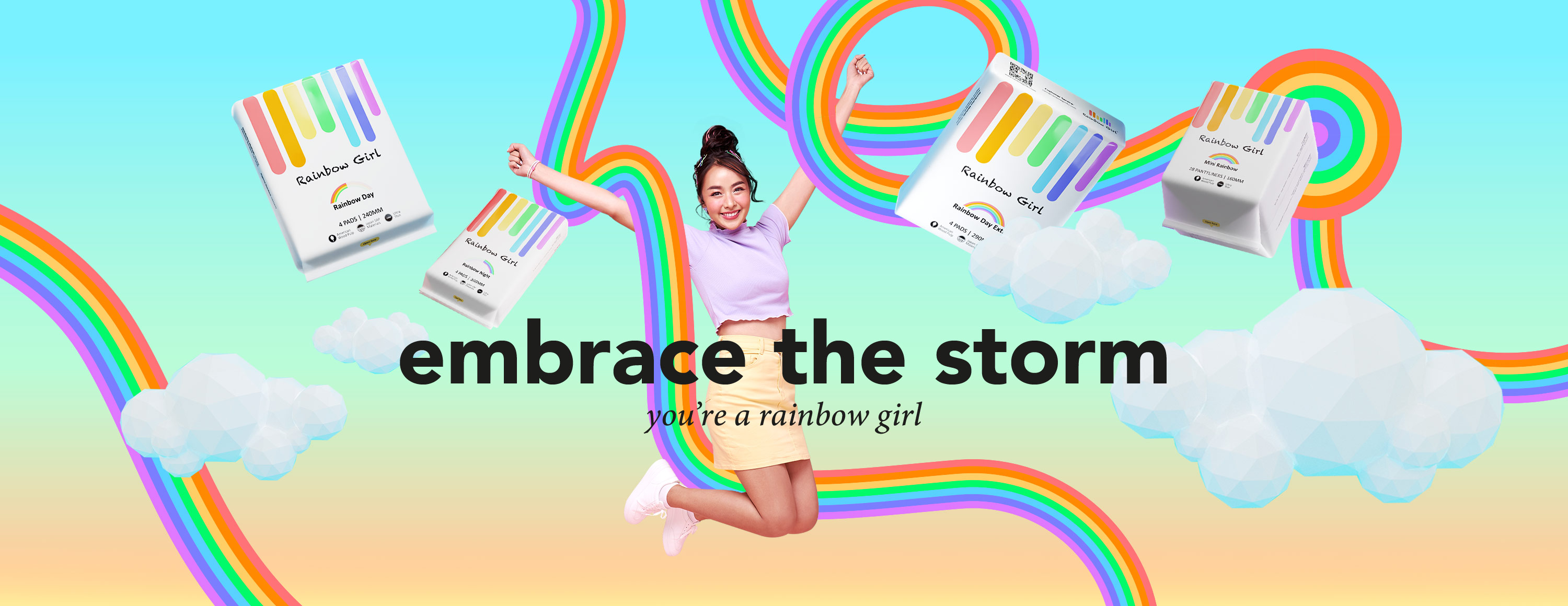 Rainbow Girl - embrace the storm